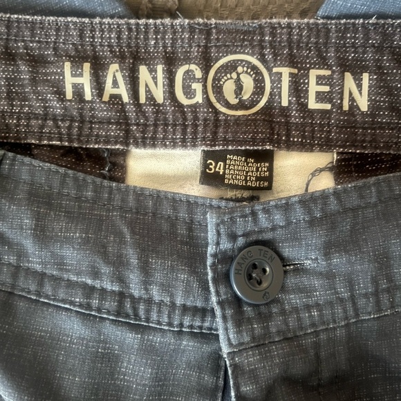 Hang Ten Gray Flat Front Shorts Casual Style - Picture 4 of 5